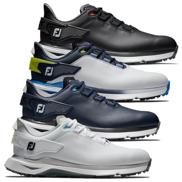 FootJoy Mens Pro SLX Leather Waterproof Spikeless Performance Golf Shoes