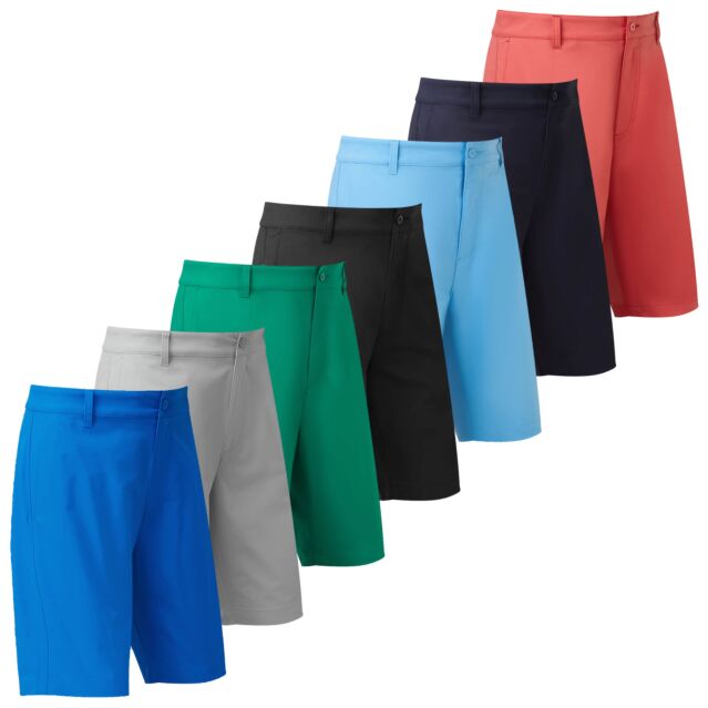 Footjoy Mens FJ Par Stretch Lightweight Modern Taper Fit Golf Shorts
