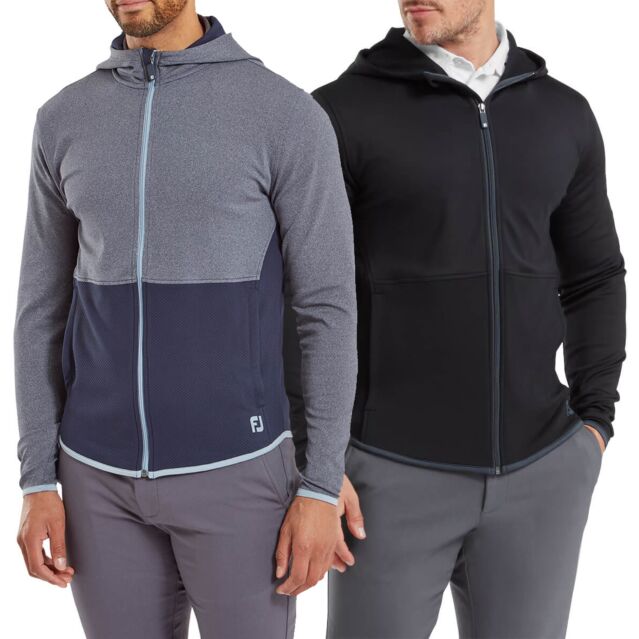 Footjoy Mens ThermoSeries Moisture Wicking Full Zip Golf Hoody