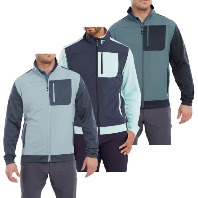 FootJoy Mens ThermoSeries Hybrid Lightweight Brushed Back Golf Jacket