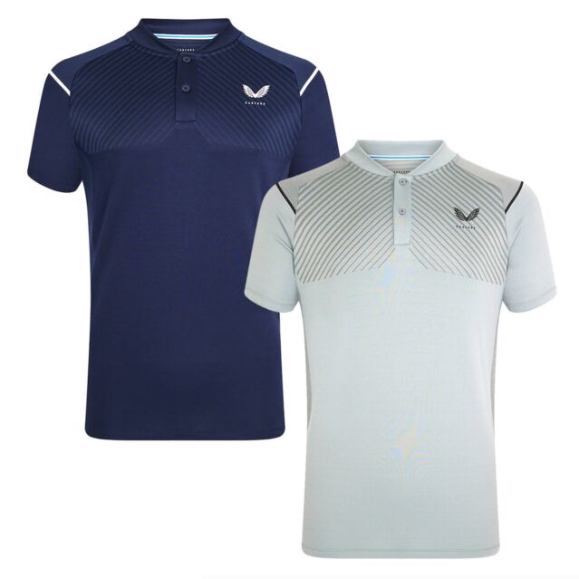 Castore Mens Pinnacle LVS Engineered Knit Anti Odor Golf Polo Shirt