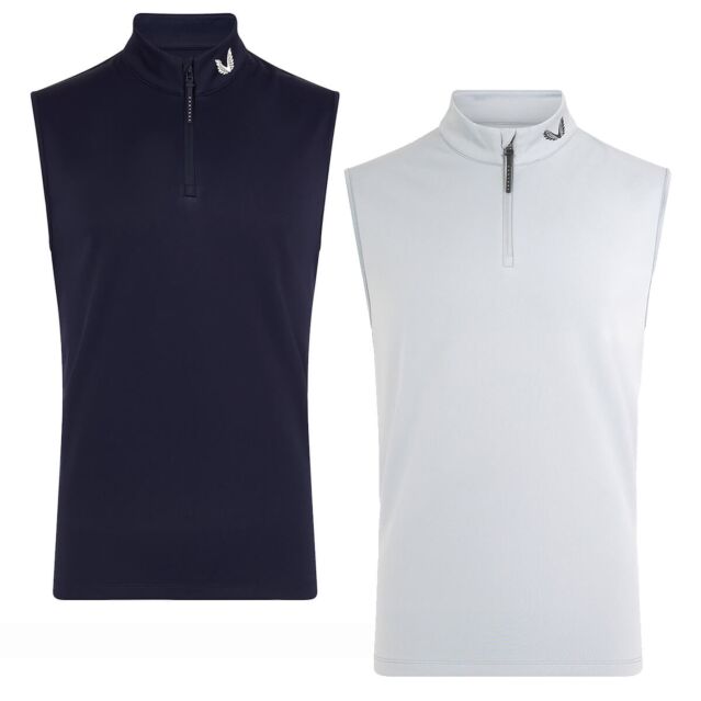Castore Mens Club Classic 1/2 Zip Water Resistant Stretch Golf Gilet