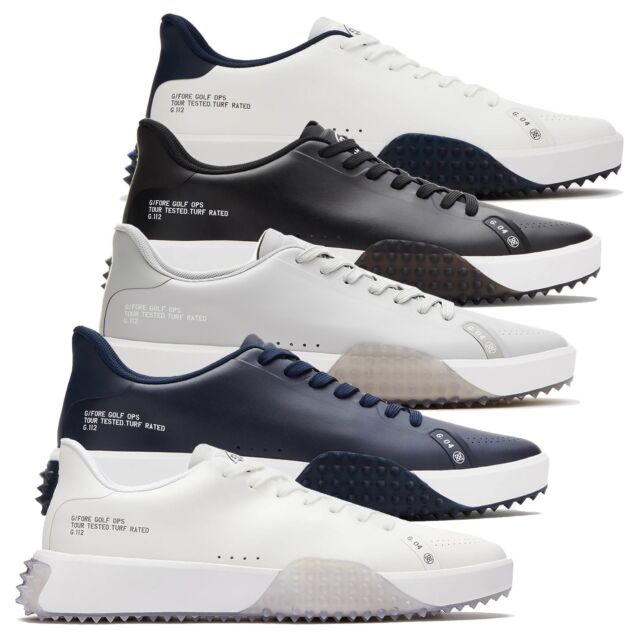 G/Fore Mens G.112 Waterproof PU Leather EVA Midsole Spikeless Golf Shoes
