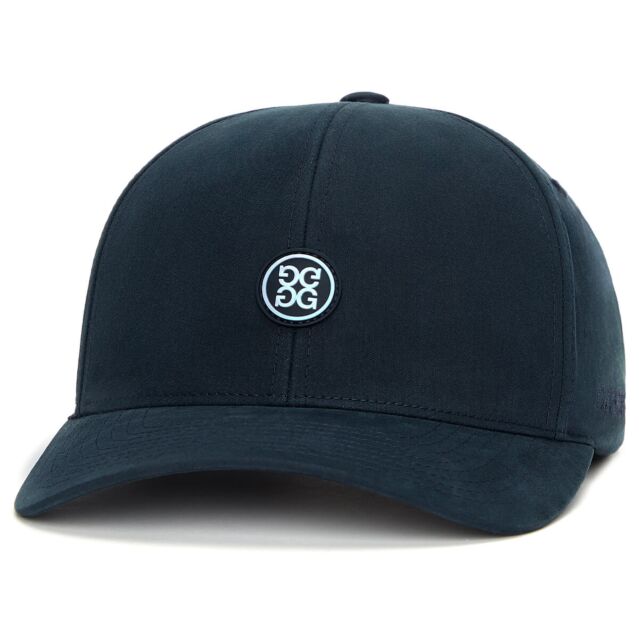 G/Fore Mens Waxed Woven Cotton Relaxed Fit Breathable Lightweight Golf Cap