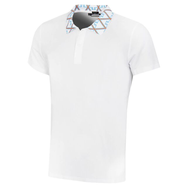 J.Lindeberg Mens Jan Moisture Wicking Regular Fit Golf Polo Shirt