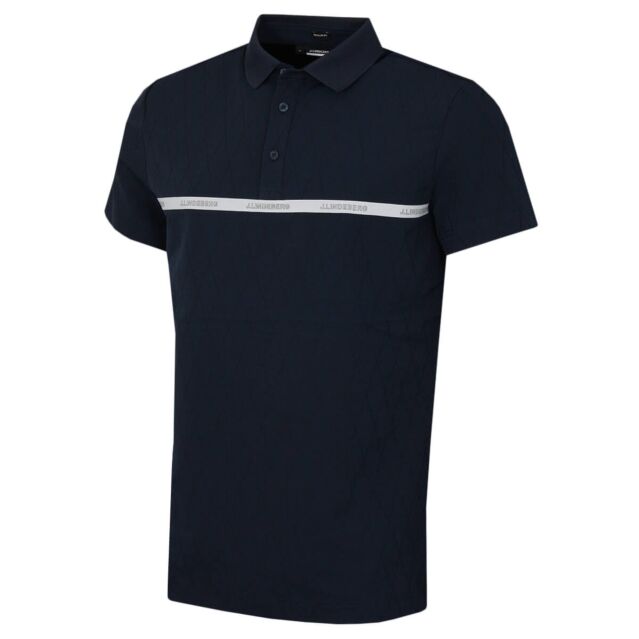J.Lindeberg Mens Char 4-way Stretch Regular Fit Golf Polo Shirt