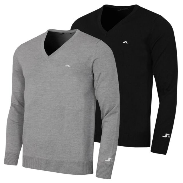 J.Lindeberg Mens Lymann Merino Wool Knitted Golf Sweater