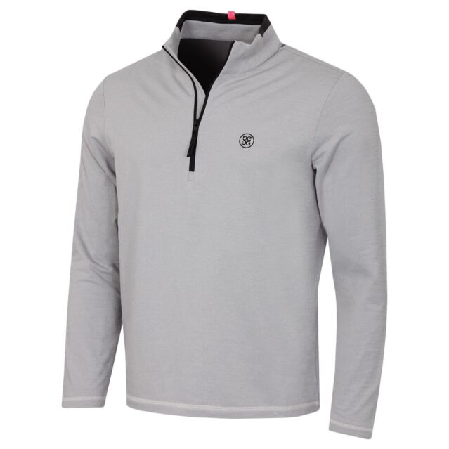 G/Fore Mens Brushed Back Tech 1/4 Zip Wicking Golf Pullover Sweater