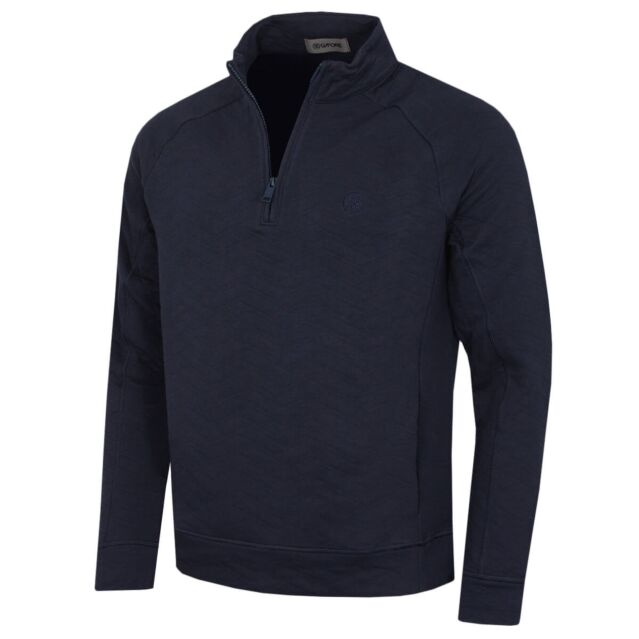 G/Fore Mens Dunes Cotton Quilted 1/4 Zip Breathable Pullover Golf Sweater