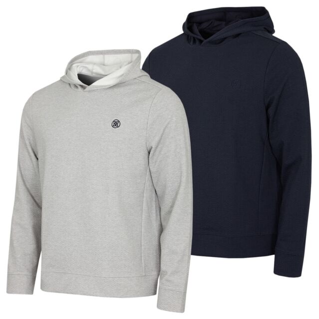 G/Fore Mens Pebble Quilted Moisture Wicking 2 Way Stretch Golf Hoody