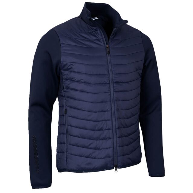 J.Lindeberg Mens Holden Quilt Hybrid Water Repellent Golf Jacket