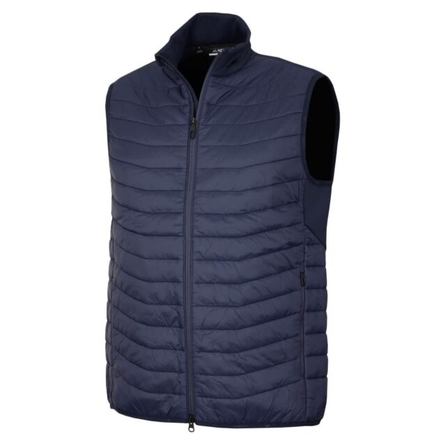 J.Lindeberg Mens Holden Quilt Hybrid Vest Stretch Golf Gilet