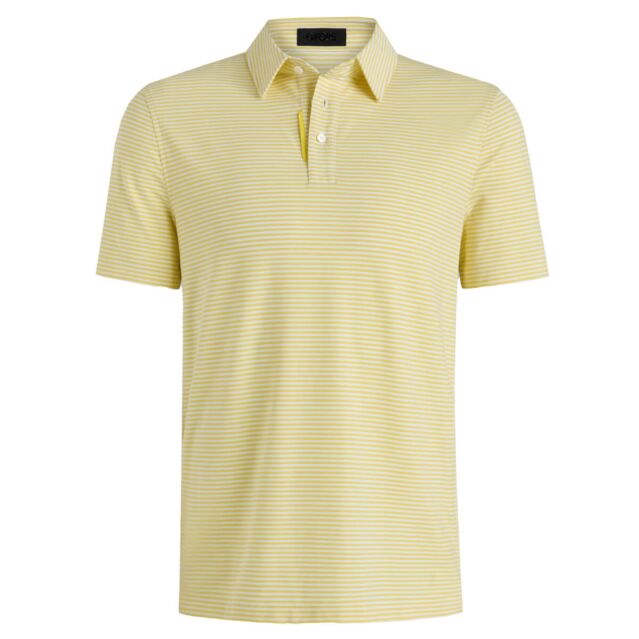G/Fore Mens All Play Stripe Stretch Wicking Soft Golf Polo Shirt
