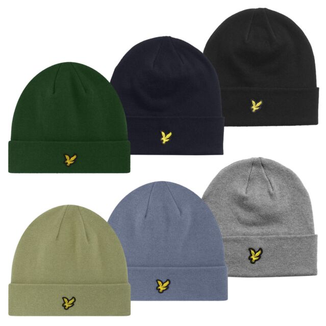 Lyle & Scott Unisex Basic Cotton Merino Blend Insulated Golf Beanie Hat
