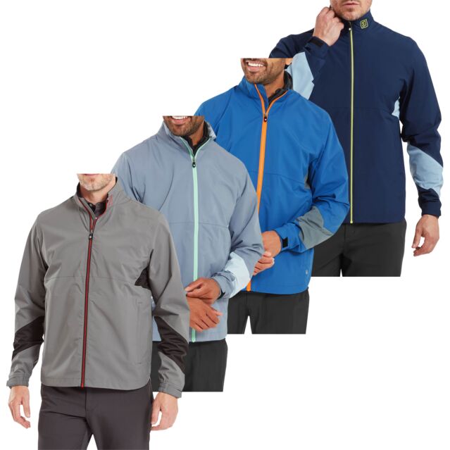 Footjoy Mens HydroLite X Waterproof Stretch Breathable Packable Golf Jacket