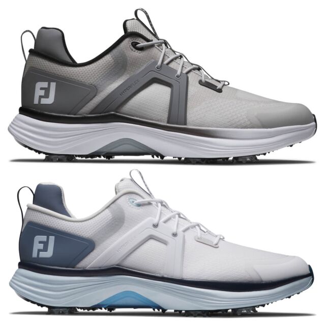 Footjoy Mens Hyperflex Lightweight Padded Waterproof Spiked Golf Shoes