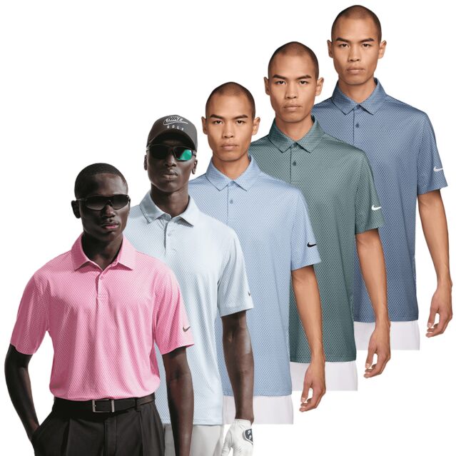 Nike Mens 2026 Dri-Fit Good Velocity Floral Stretch Wicking Golf Polo Shirt