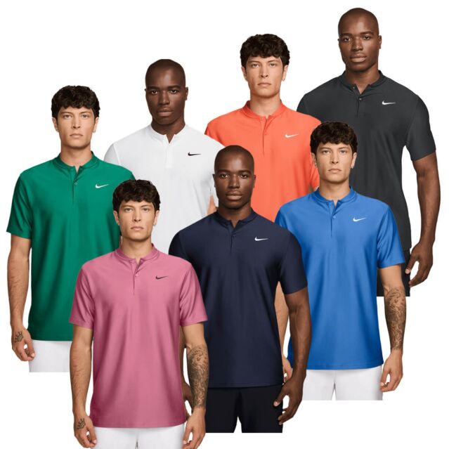 Nike Mens 2026 Dri-Fit Good Velocity Stretch Wicking Solid Blade Golf Polo Shirt
