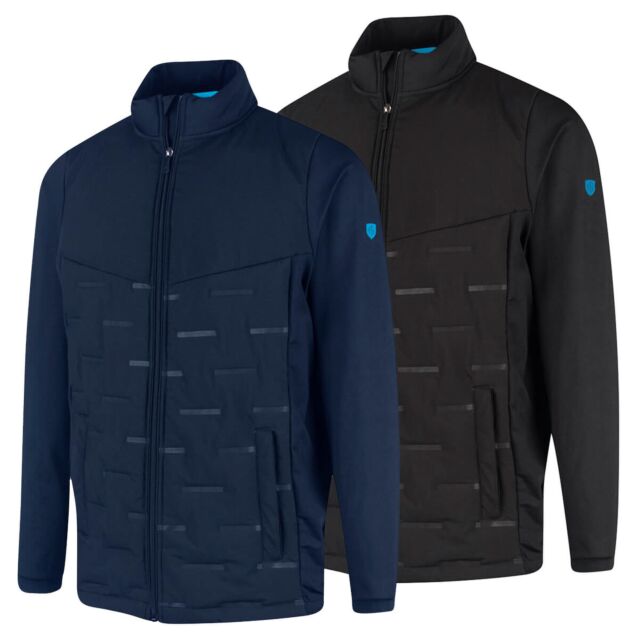 Island Green Mens Heat Welded Padded Golf Jacket