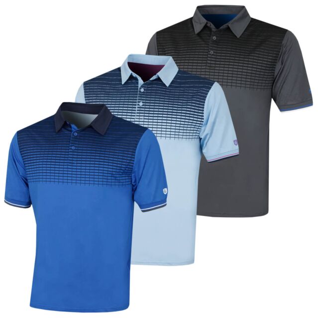 Island Green Mens IGTS2037 Graded CoolPass Golf Polo Shirt