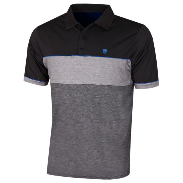 Island Green Mens IGTS2040 Colour Block Golf Polo Shirt