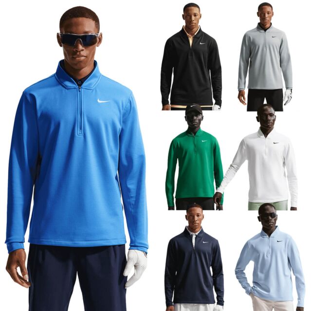Nike Mens 2026 Velocity Therma-Fit Stretch Fabric 1/2 Zip Golf Sweater