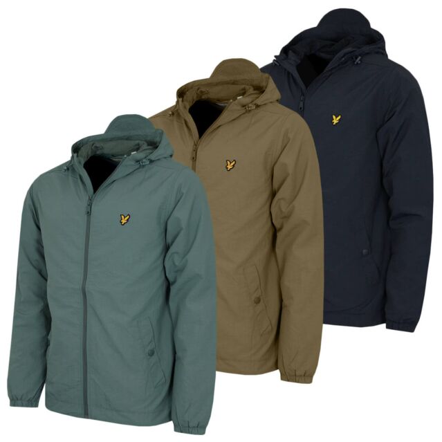 Lyle & Scott Mens Zip Through Lightweight Hooded Golf Jacket
