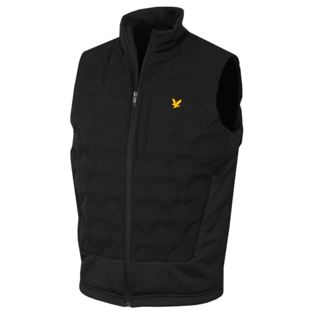 Lyle & Scott Mens Welded Check Chest Pocket Warm Regular Fit Fleece Gilet