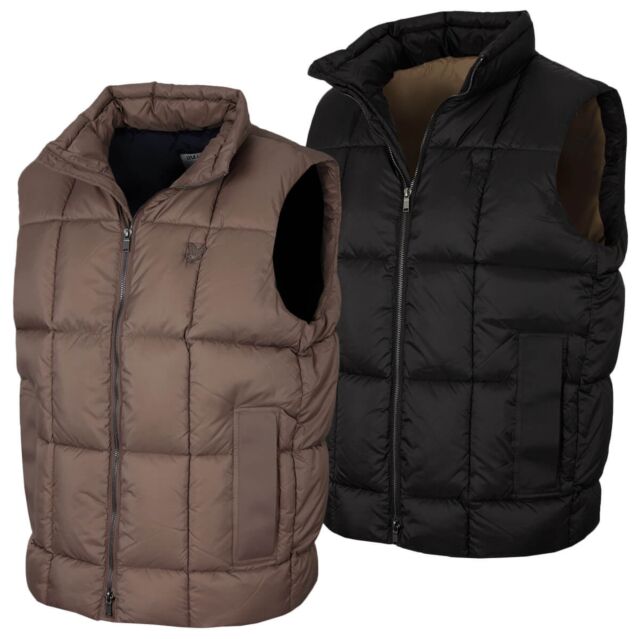 Lyle & Scott Mens Square Wadded Cocoon Puffer Lightweight Golf Gilet