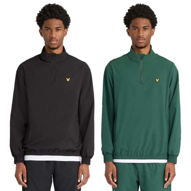 Lyle & Scott Mens Padel Active Overhead Regular Fit Lighweight Golf Jacket