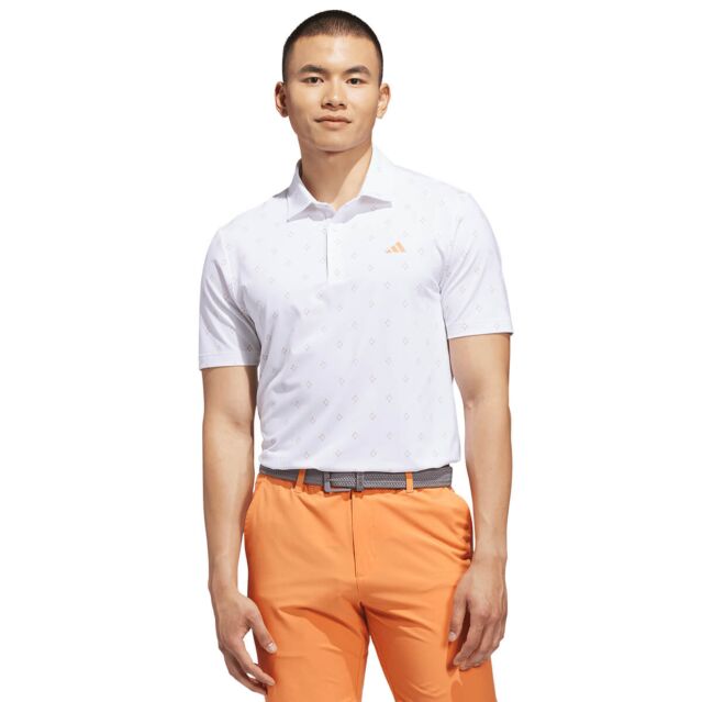 adidas Golf Mens 2026 Ultimate365 Essence Print Climacool Stretch Polo Shirt