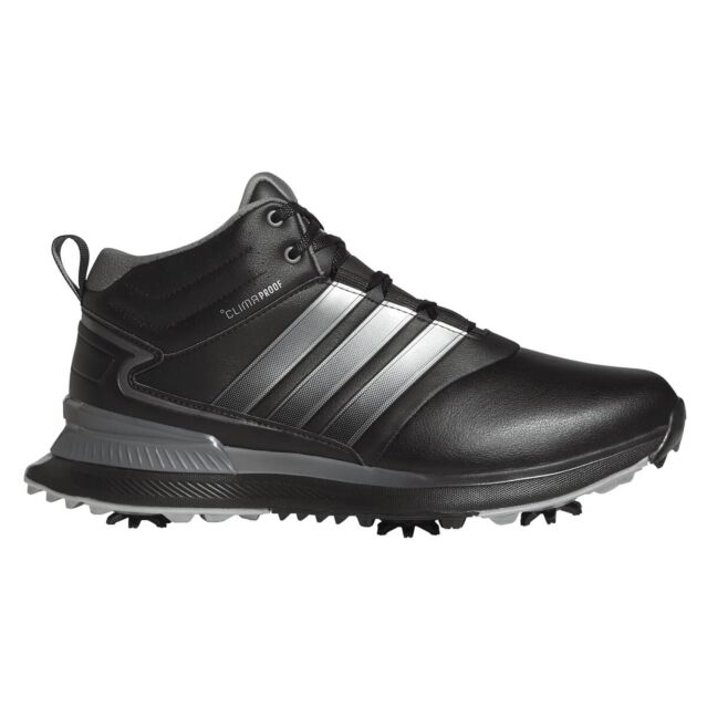 adidas Golf Mens R2C Mid Wide Waterproof CLIMAPROOF Spiked Golf Shoes