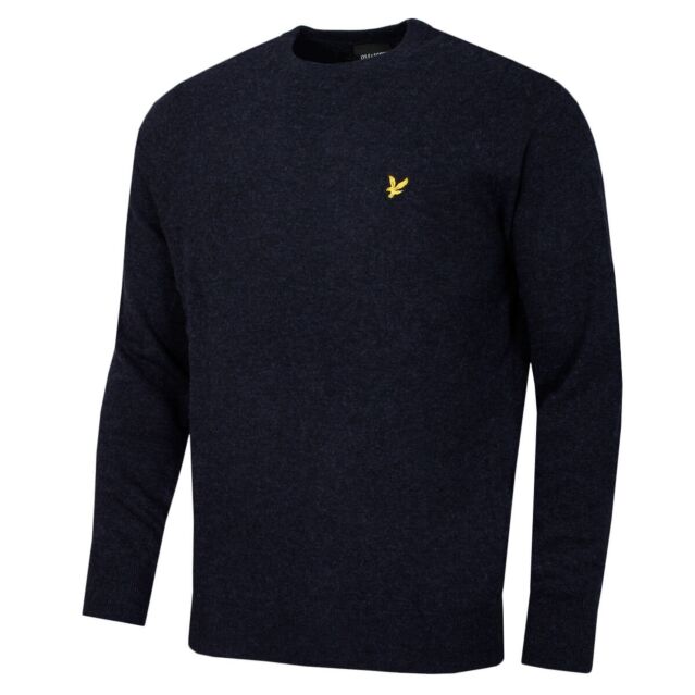 Lyle & Scott Mens Lambswool Blend Crew Neck Golf Sweater