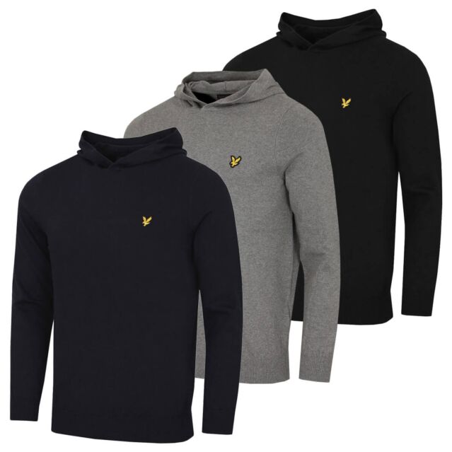 Lyle & Scott Mens Pullover Breathable Soft Merino Blend Golf Hoody