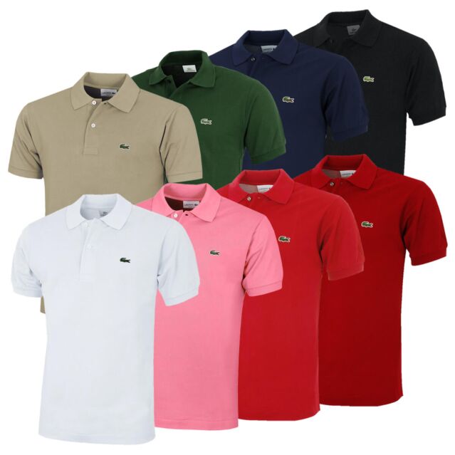Lacoste Mens Essential Classic Fit Cotton L1212 Short Sleeve Polo Shirt