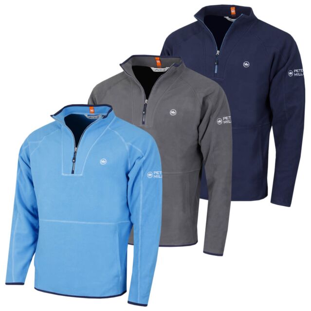 Peter Millar Mens Thermal Flow Microfleece Half Zip Golf Sweater