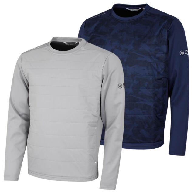 Peter Millar Mens Bond Elite 4-Way Stretch Insulated Crewneck Sweater