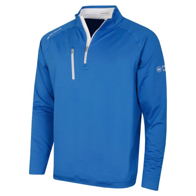 Peter Millar Mens Verge Moisture Wicking Performance Quarter Zip Sweater