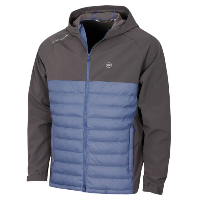 Peter Millar Mens All Course Hybrid Insulated Padded Hooded Jacket