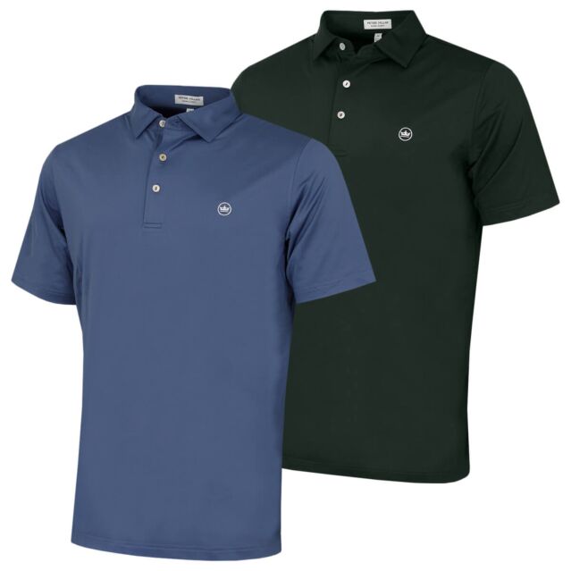 Peter Millar Mens Solid Performance Jersey 4 Way Stretch Golf Polo Shirt