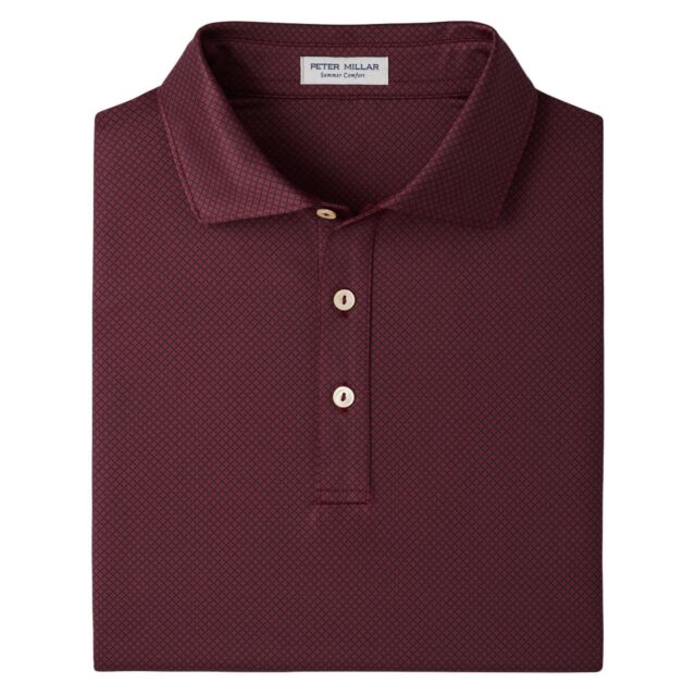 Peter Millar Mens Fulton Performance Jersey 4 Way Stretch Golf Polo Shirt