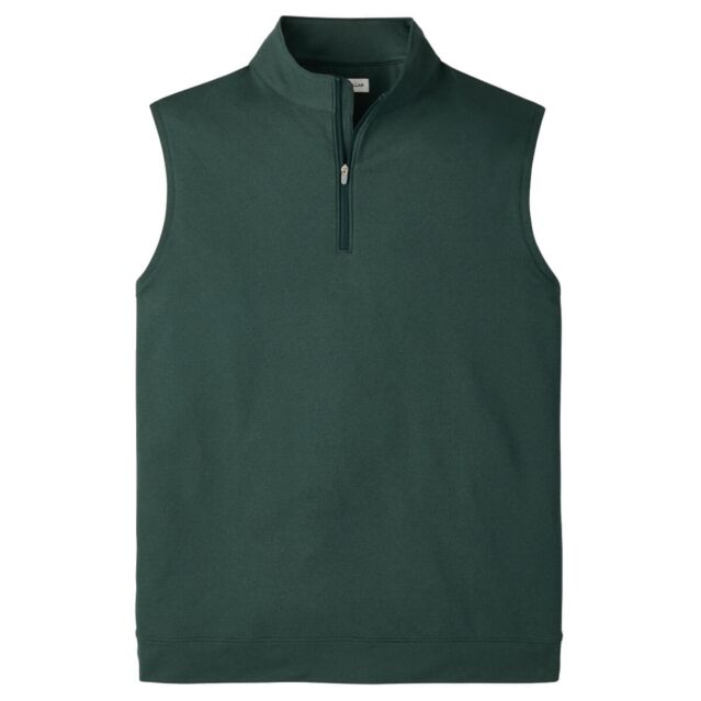 Peter Millar Mens Galway Melange Performance Quarter Zip Golf Sweater