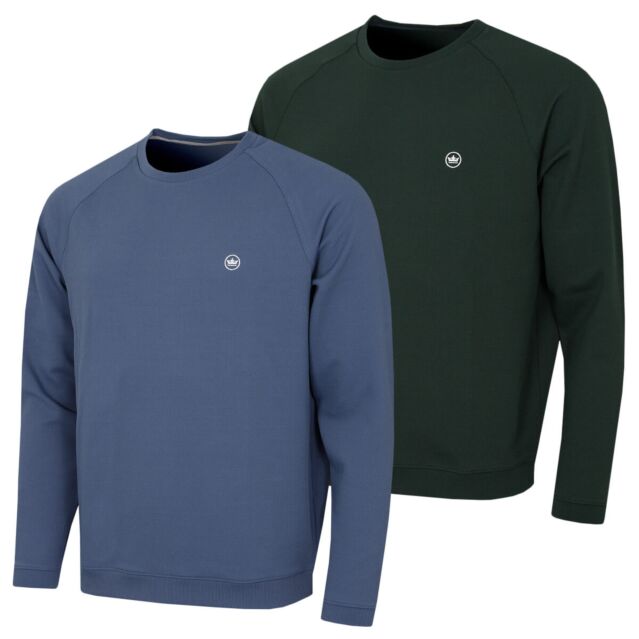 Peter Millar Mens Cradle Pique Performance Crew Neck Stretch Golf Sweater