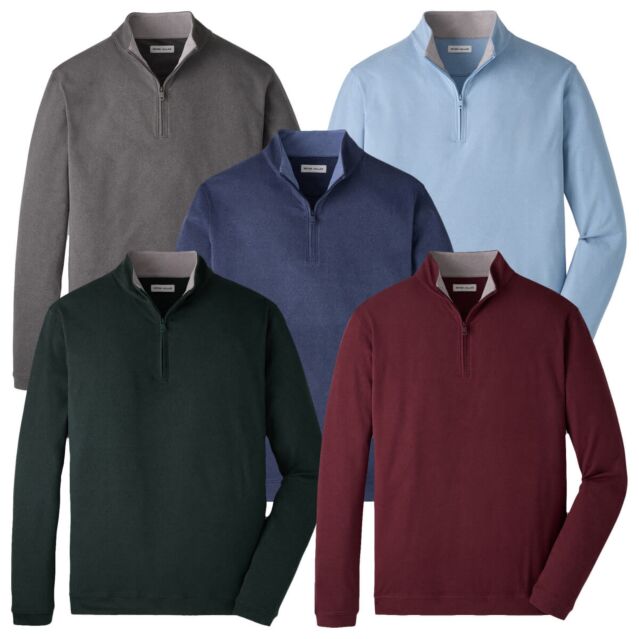 Peter Millar Mens Ardent Air Performance Quarter Zip Stretch Golf Sweater