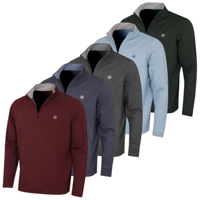 Peter Millar Mens Ardent Air Performance Quarter Zip Stretch Golf Sweater
