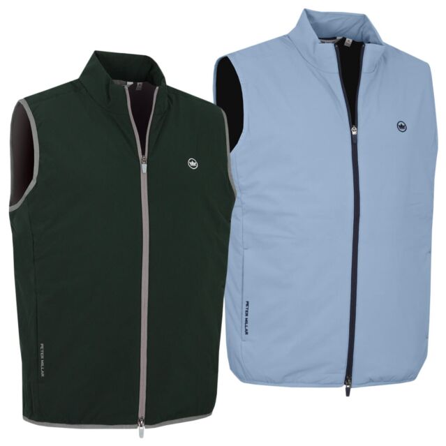 Peter Millar Mens Ridge Lightweight Breathable Warm Golf Vest Gilet
