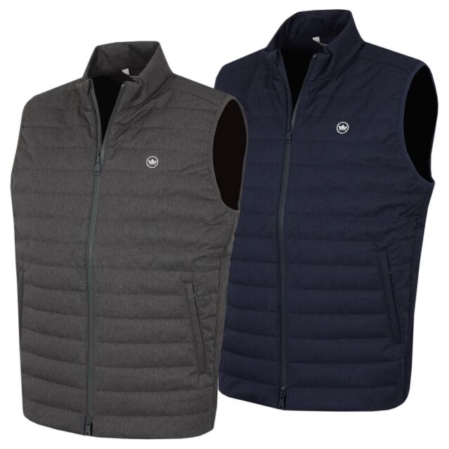 Peter Millar Mens Parks Hybrid Weather Resistant Warm Golf Vest Gilet