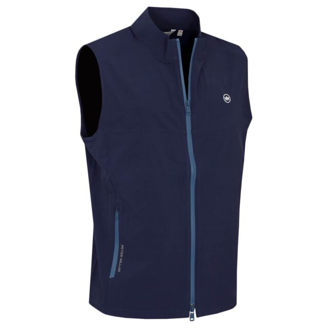 Peter Millar Mens Gale 4 Way Stretch Water Resistant Golf Vest Gilet