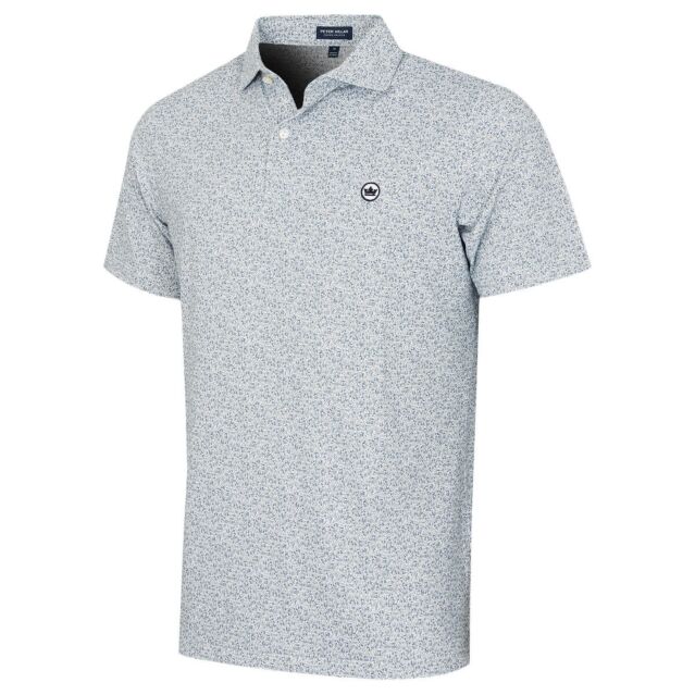 Peter Millar Mens Limoncello Performance Cocktail Print Golf Polo Shirt