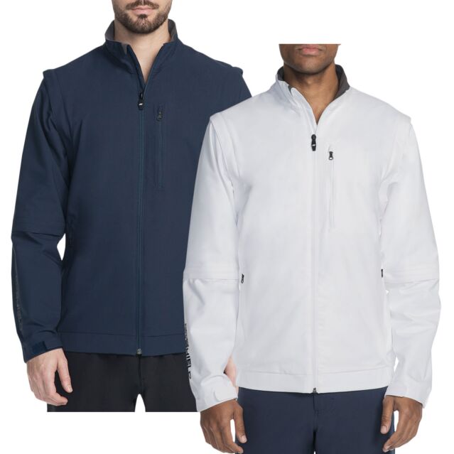 Skechers Mens Elite 3In1 Waterproof Golf Stretch Adjustable Sleeve Jacket